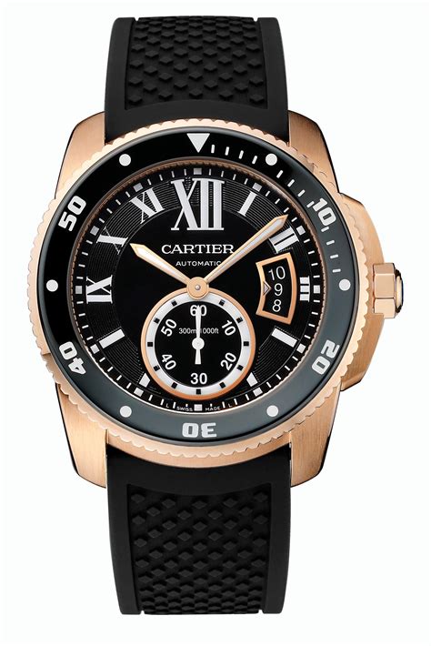 cartier calibre diver rose gold.